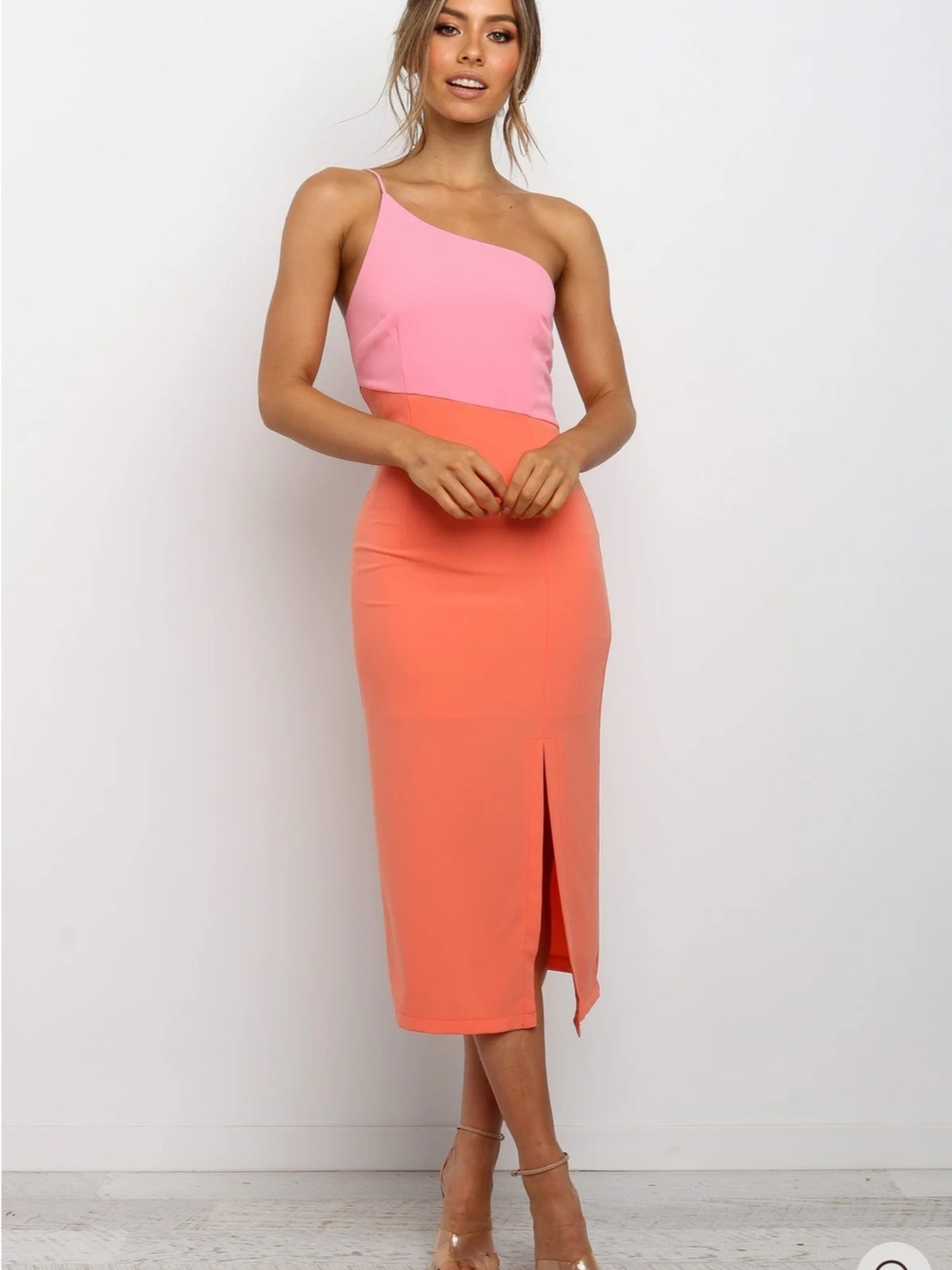Petal & Pup Sz Large Xiomar One-Shoulder Midi Dress • NWT!